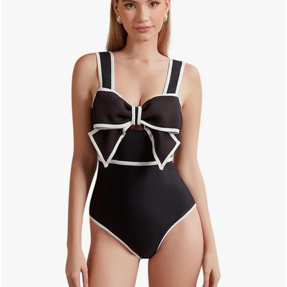 NWOT black bow 1 pc M